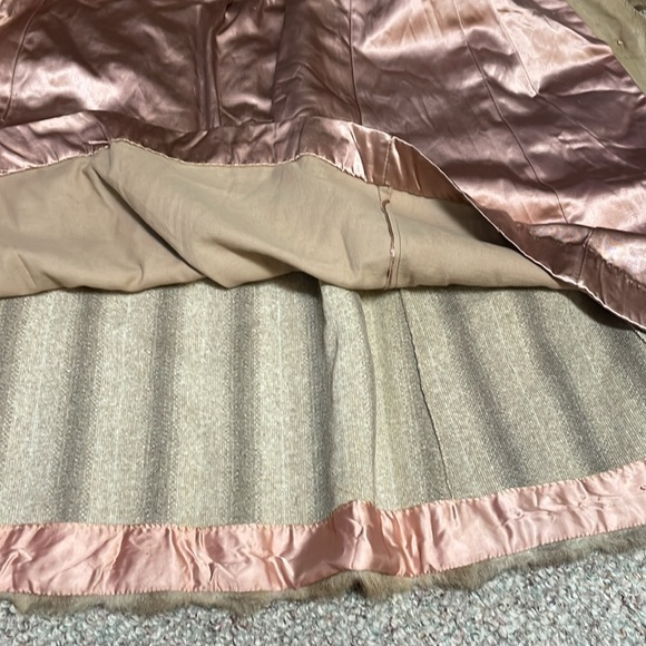 Vintage 70s faux fur vegan leather long belted coat - Picture 11 of 12